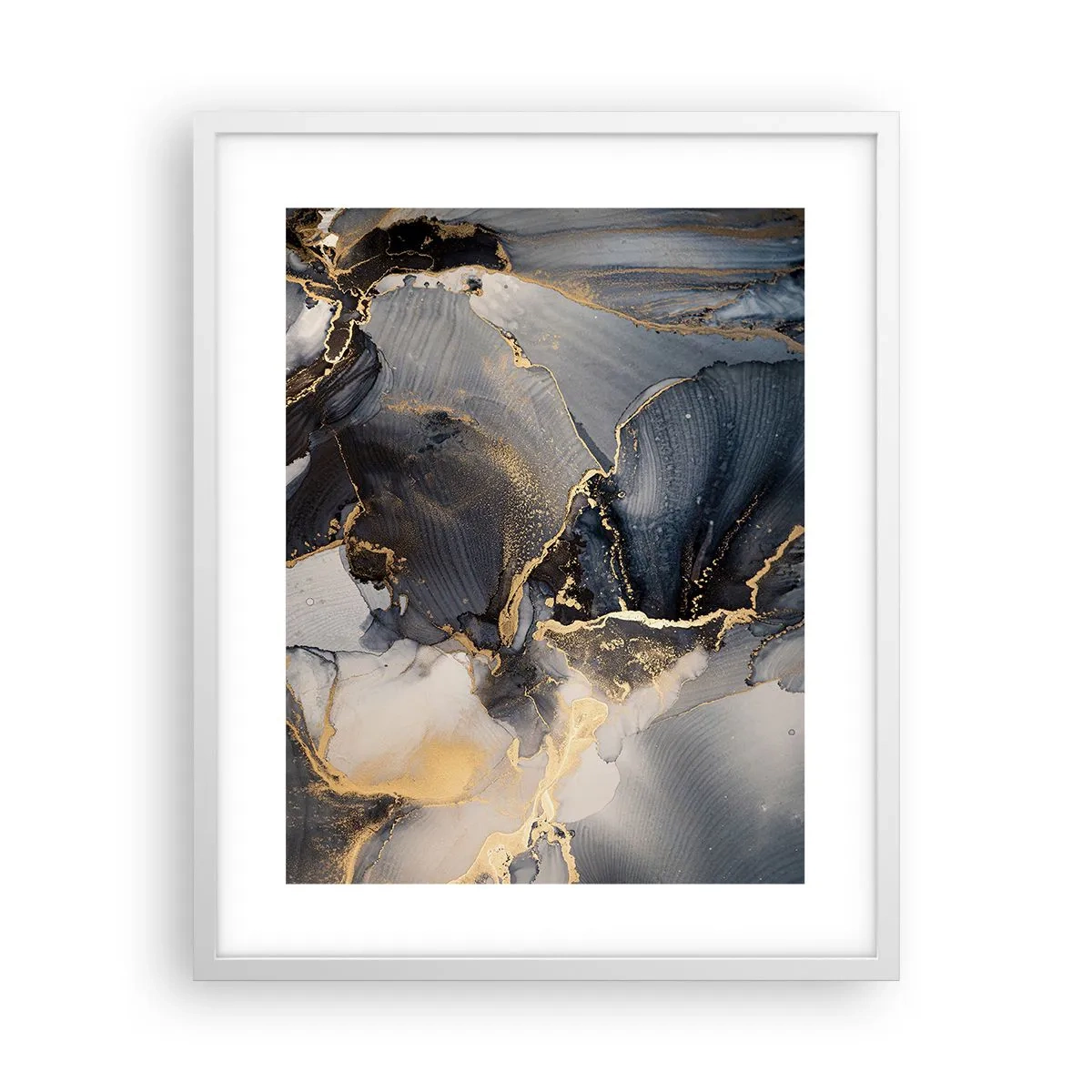 Plakat i hvid ramme - Livet af sten - 40x50 cm