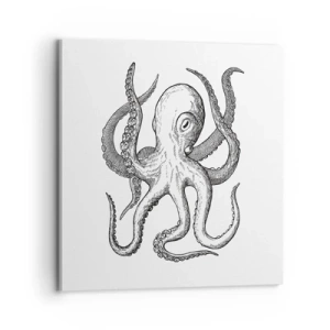 Lærredstryk - Billede på lærred - Dans med bølger - 70x70 cm