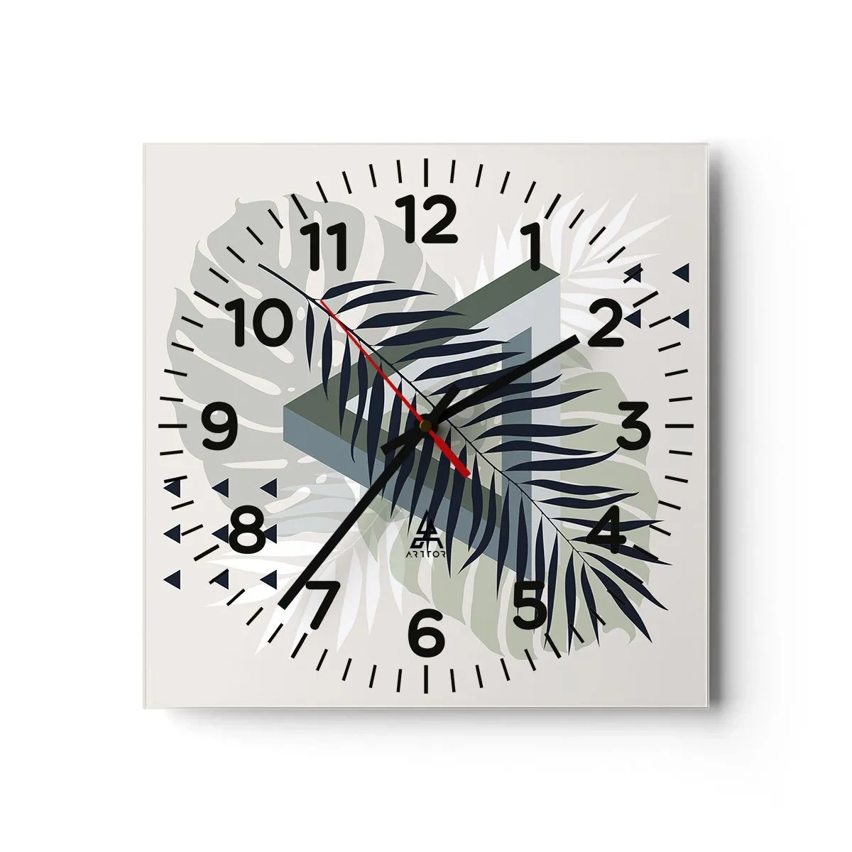 Vægur, Uret - Natur og geometri - to ordener? - 30x30 cm
