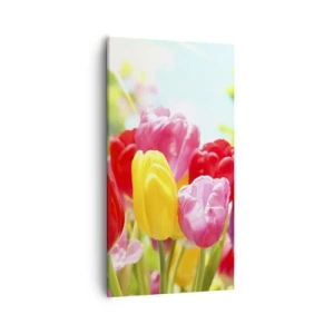 Lærredstryk - Billede på lærred - Det er os, maj måneds farver! - 55x100 cm