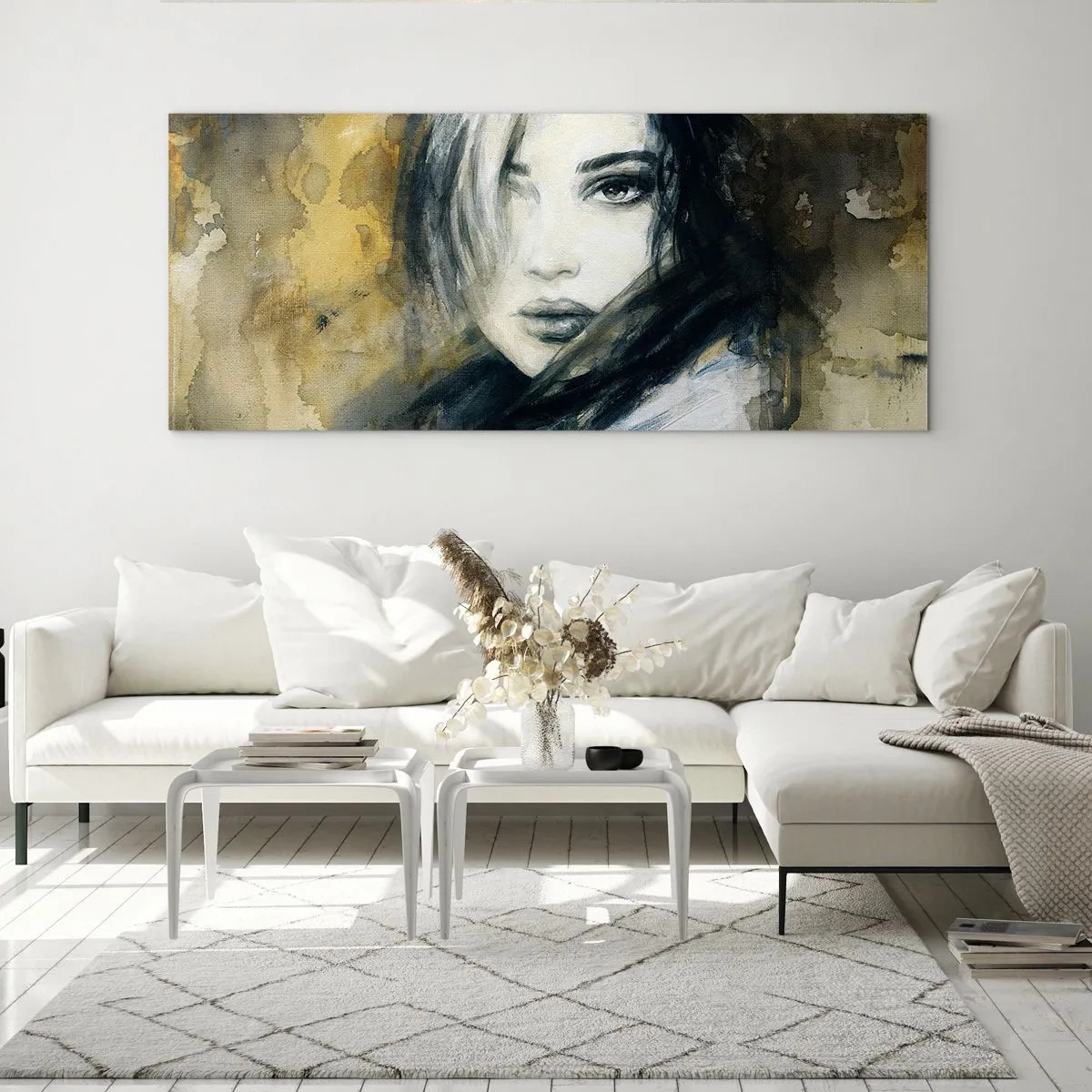 Billede på glas - mere uskyldig eller sensuel? - 160x50 cm