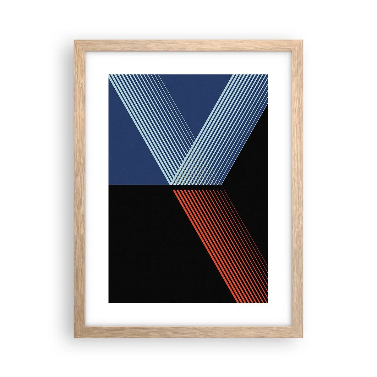 Plakat i ramme af lyst egetræ - En simpel historie - 30x40 cm