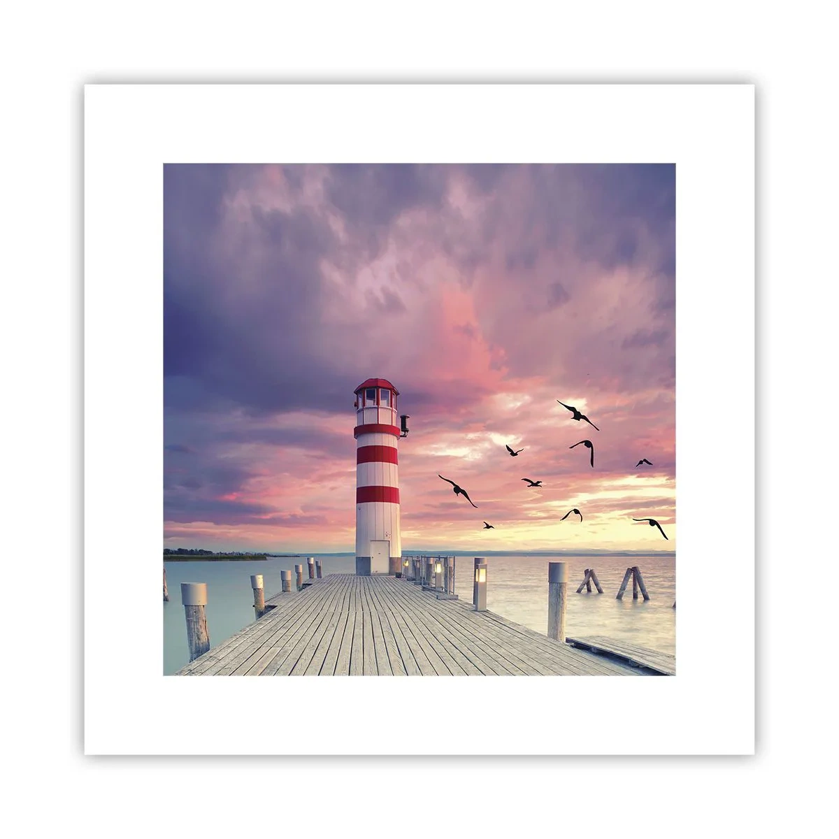 Plakat - Det er tid til havnen - 30x30 cm