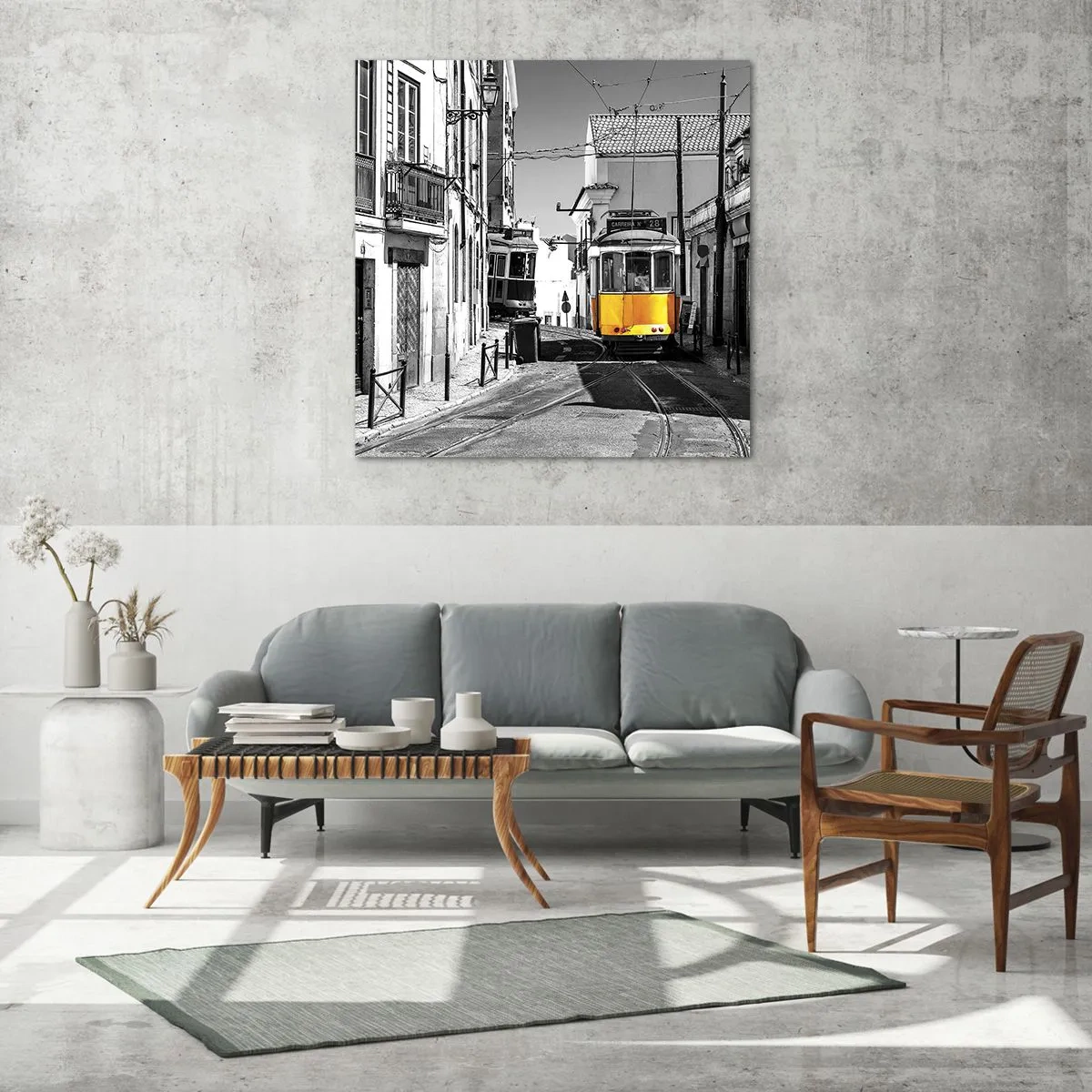 Billede på glas - Lissabons ånd - 60x60 cm