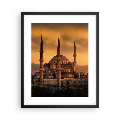 Plakat i sort ramme - Gud er stor - 40x50 cm