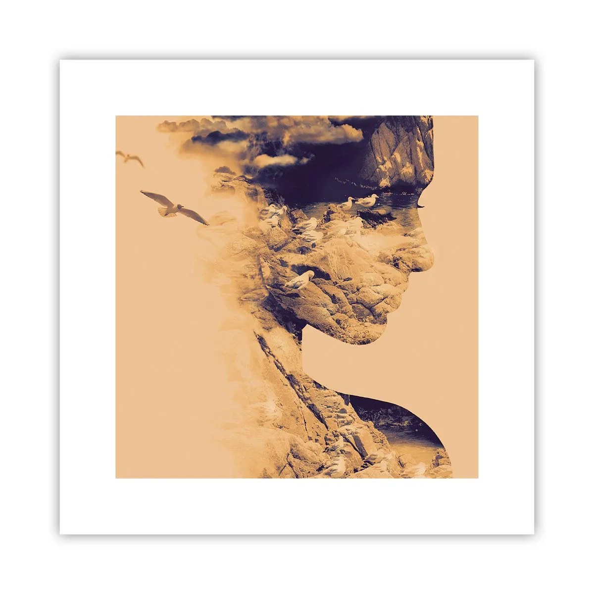 Plakat - Smuk af natur - 30x30 cm