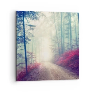 Lærredstryk - Billede på lærred - Hvor er det godt at stå op ved daggry - 70x70 cm