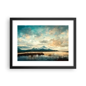 Plakat i sort ramme - Under himlens beskyttelse - 40x30 cm