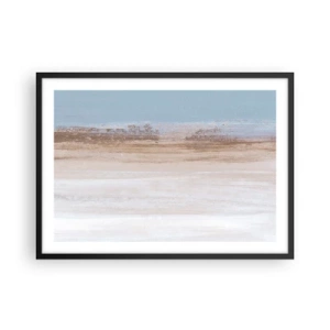 Plakat i sort ramme - Tvetydigt landskab - 70x50 cm