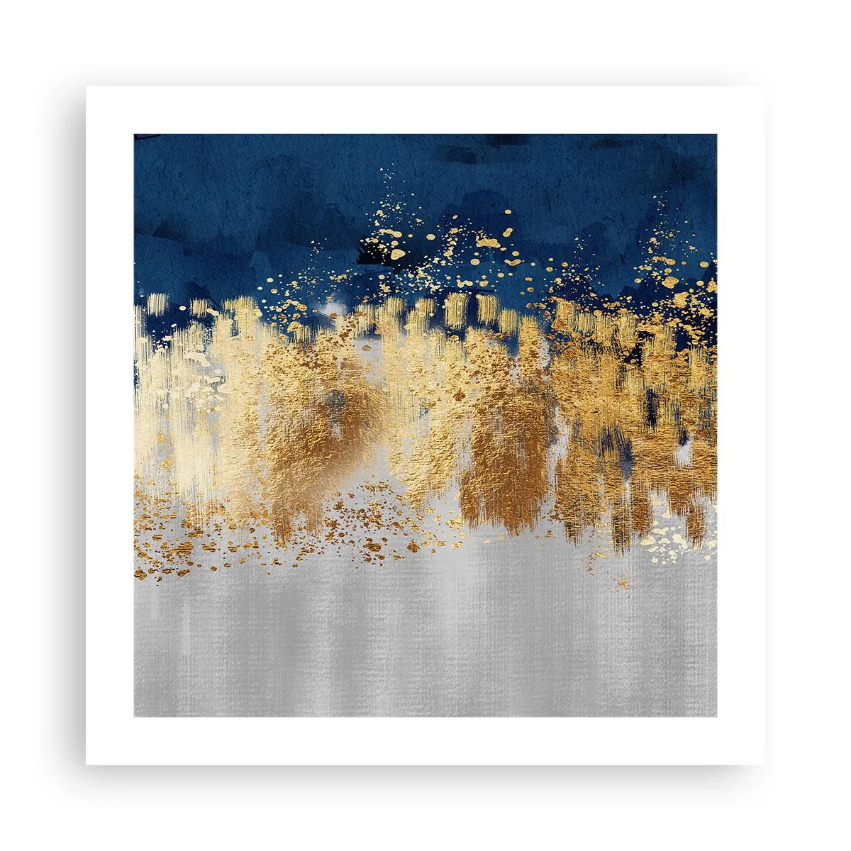 Plakat - Moderne komposition med gnist - 50x50 cm