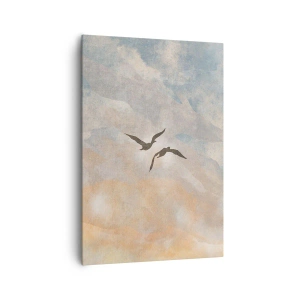 Lærredstryk - Billede på lærred - Himmelsk dans - 70x100 cm