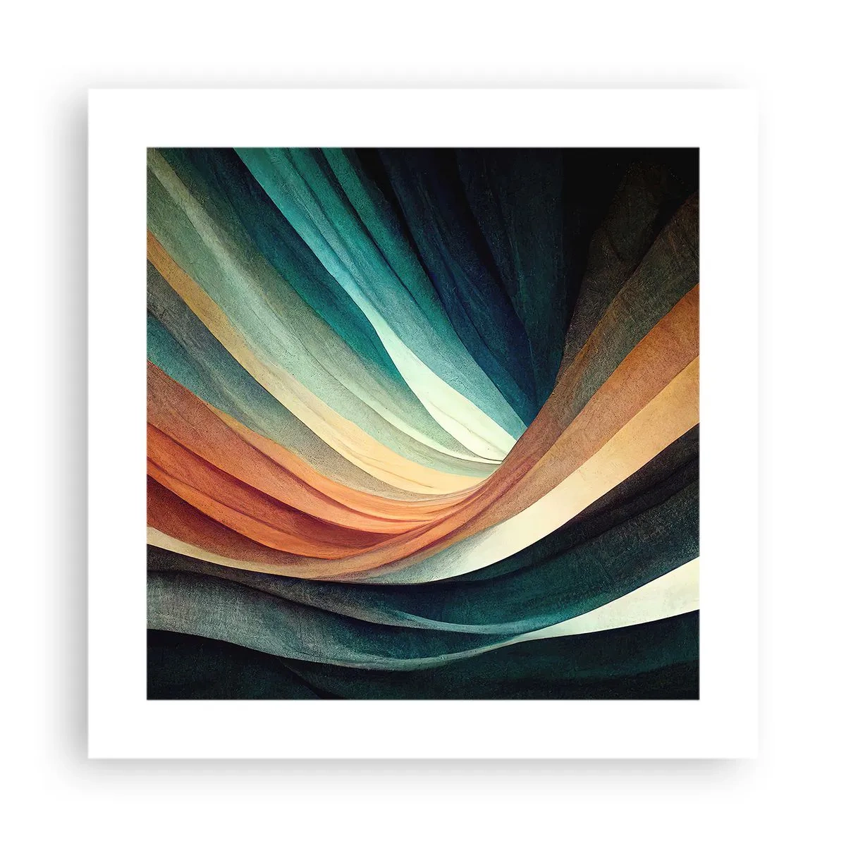 Plakat - Vævet af farver - 40x40 cm