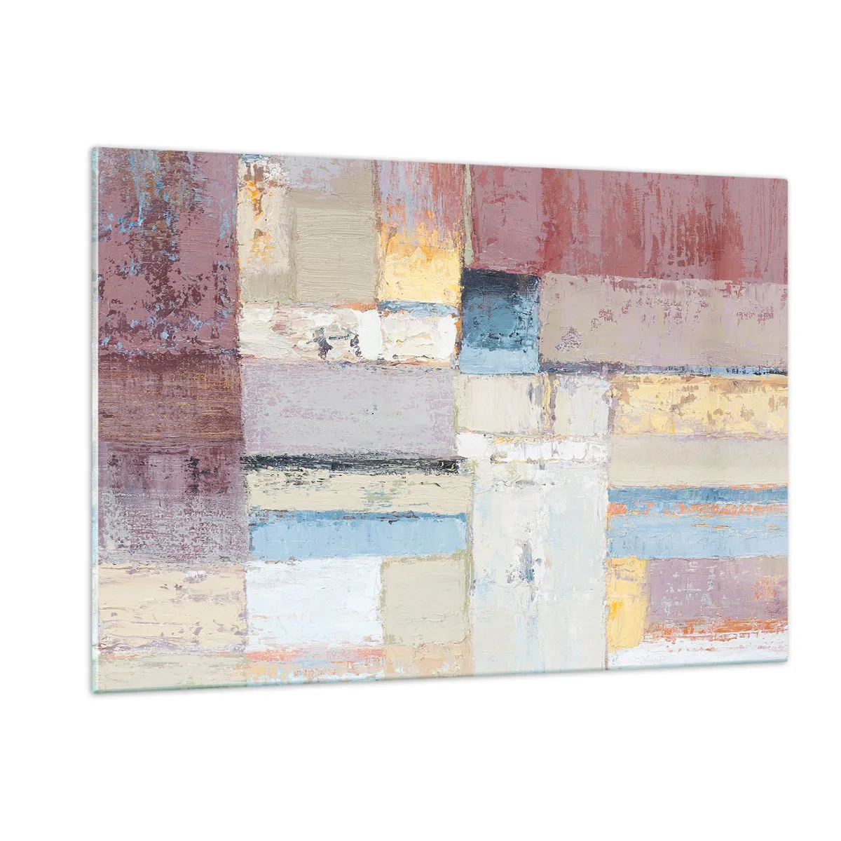 Billede på glas - Geometriens ro - 120x80 cm