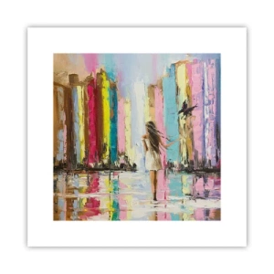 Plakat - Følg mig - 30x30 cm