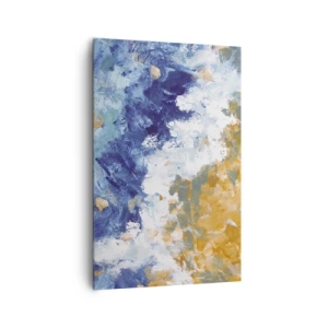 Lærredstryk - Billede på lærred - Elementernes dans - 80x120 cm