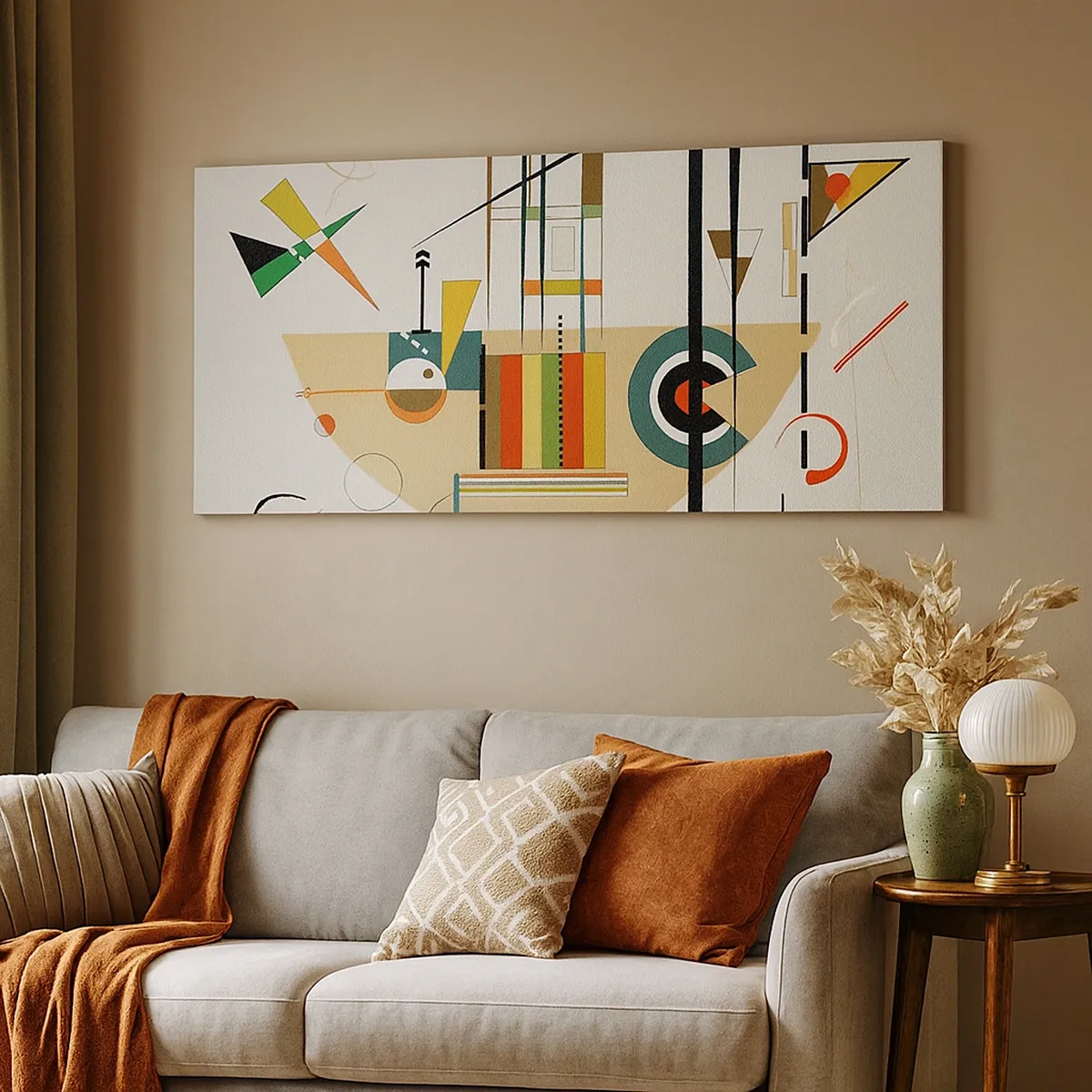 Lærredstryk - Billede på lærred - Og verden griner - 30x30 cm