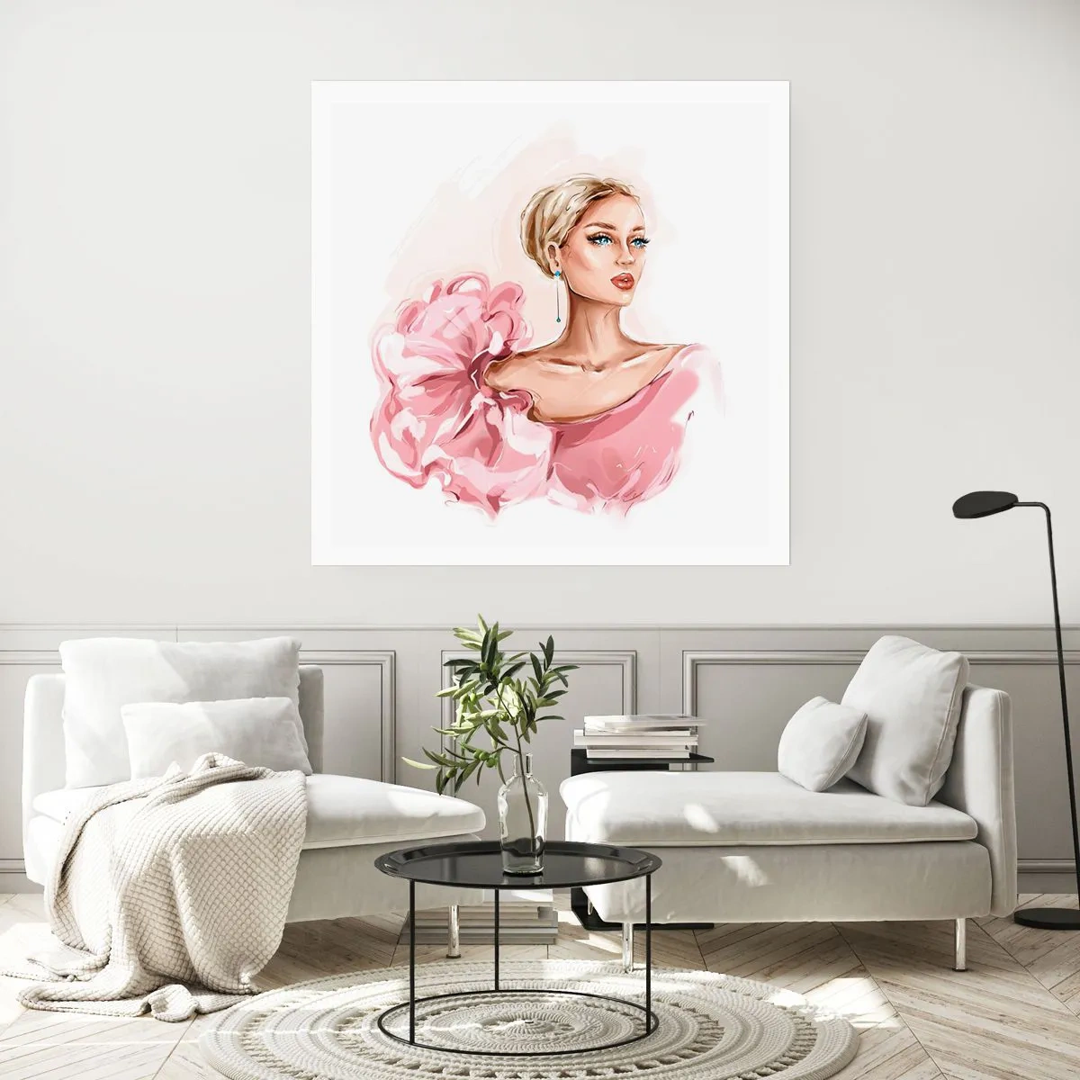 Plakat - Som malet... - 60x60 cm