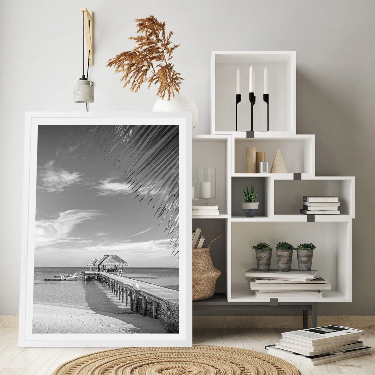 Plakat i hvid ramme - Et minde eller en drøm? - 40x50 cm