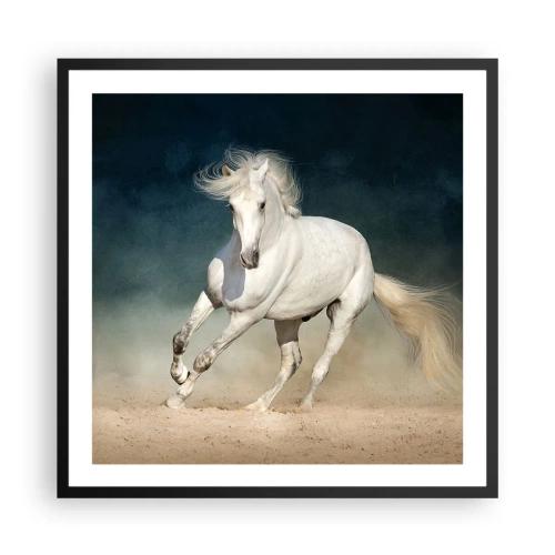 Plakat i sort ramme - Frihed i en ren tilstand - 60x60 cm
