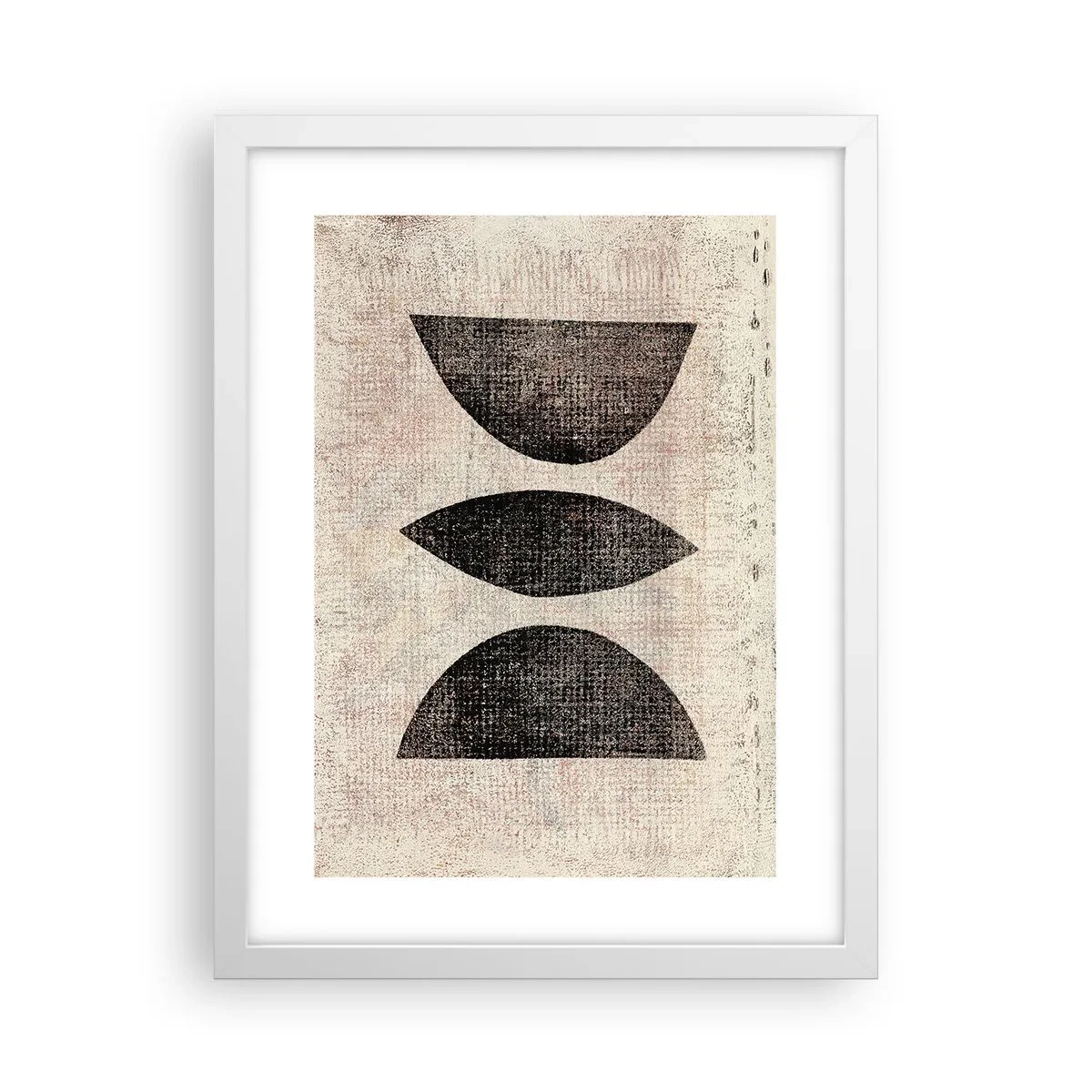 Plakat i hvid ramme - Etnisk abstraktion - 30x40 cm