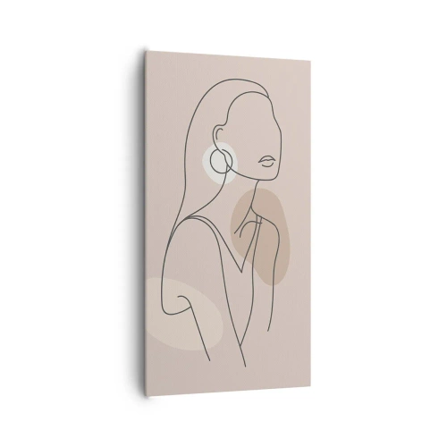Lærredstryk - Billede på lærred - Et ikon for pigelivet - 65x120 cm