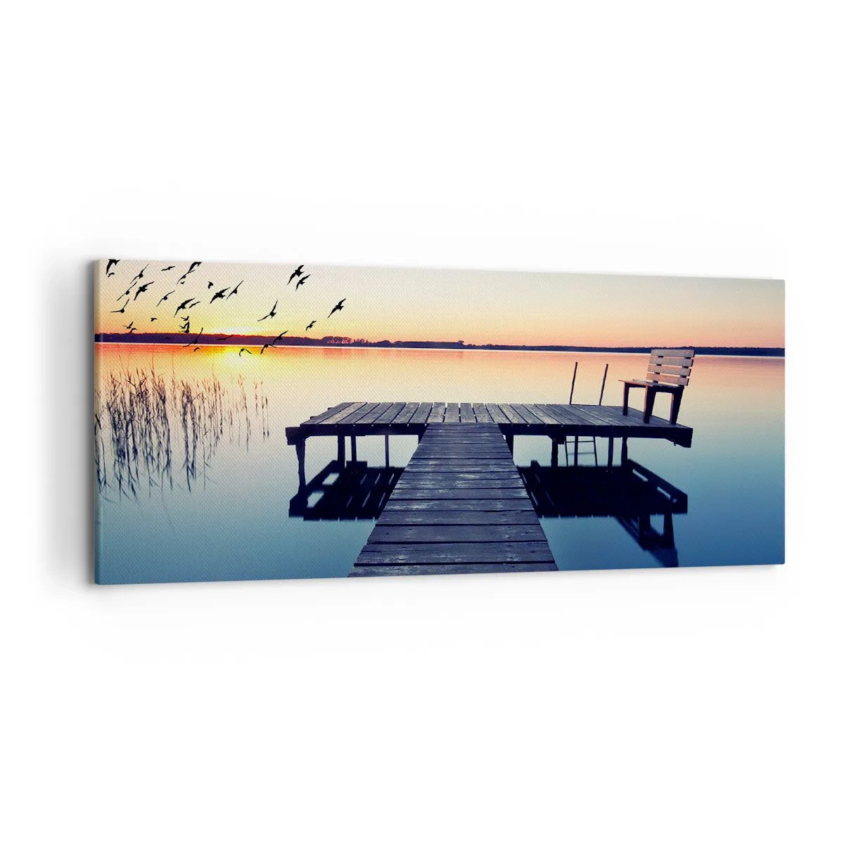 Lærredstryk - Billede på lærred - Det var en god dag - 120x50 cm