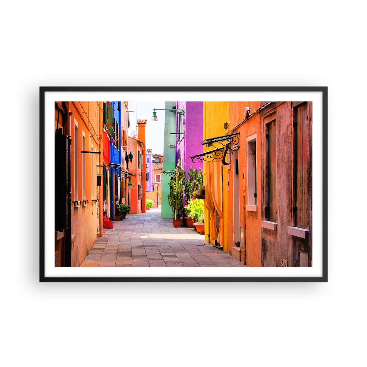 Plakat i sort ramme - Regnbue gyde - 91x61 cm