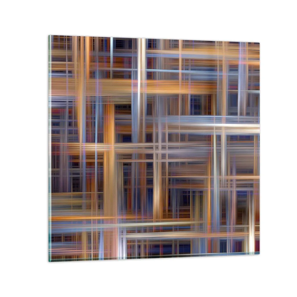 Billede på glas - Vævet af lys - 30x30 cm