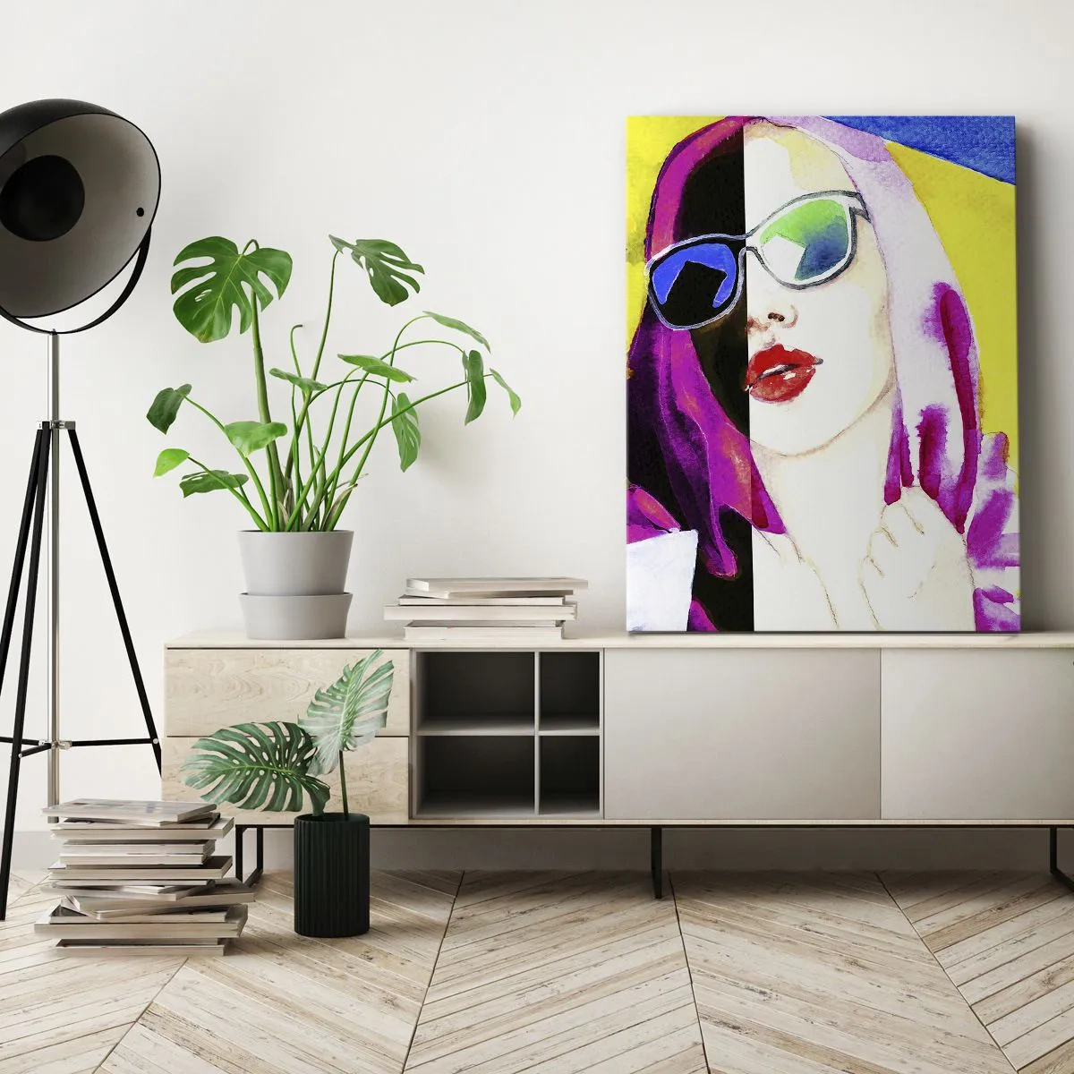 Lærredstryk - Billede på lærred - Jeg er ikke hvid, og jeg er ikke sort - 50x70 cm