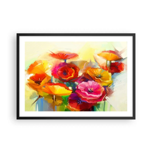 Plakat i sort ramme - Ikke kun rødt - 70x50 cm
