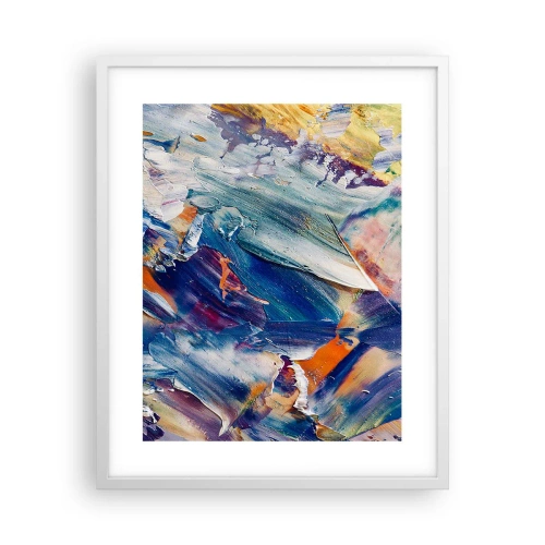 Plakat i hvid ramme - Forvirring af farver - 40x50 cm