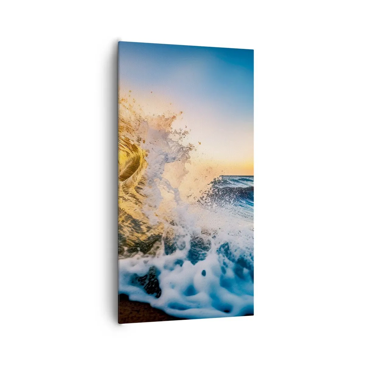 Lærredstryk - Billede på lærred - Leg på sandet - 65x120 cm