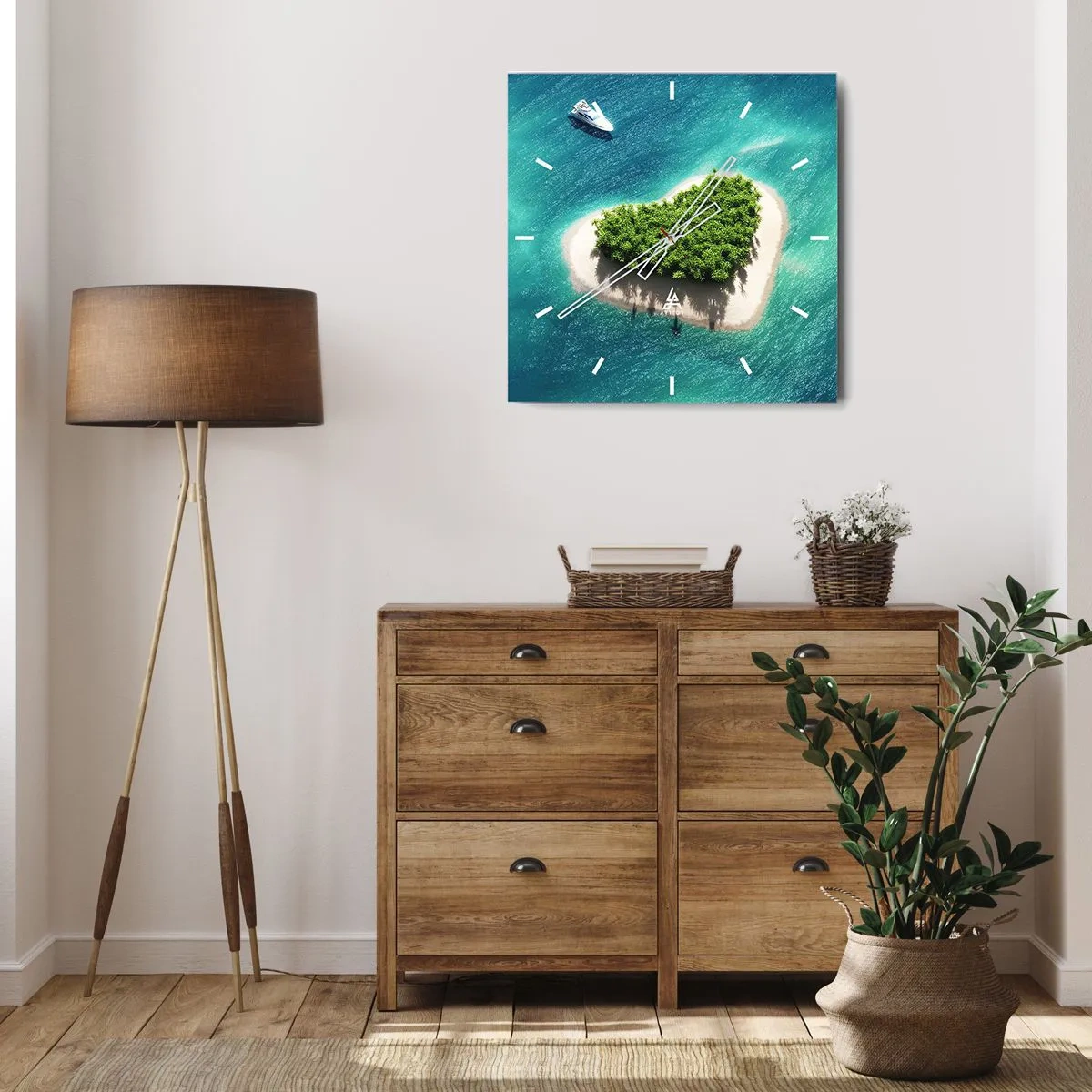 Vægur, Uret - Jeg elsker sommeren - 30x30 cm