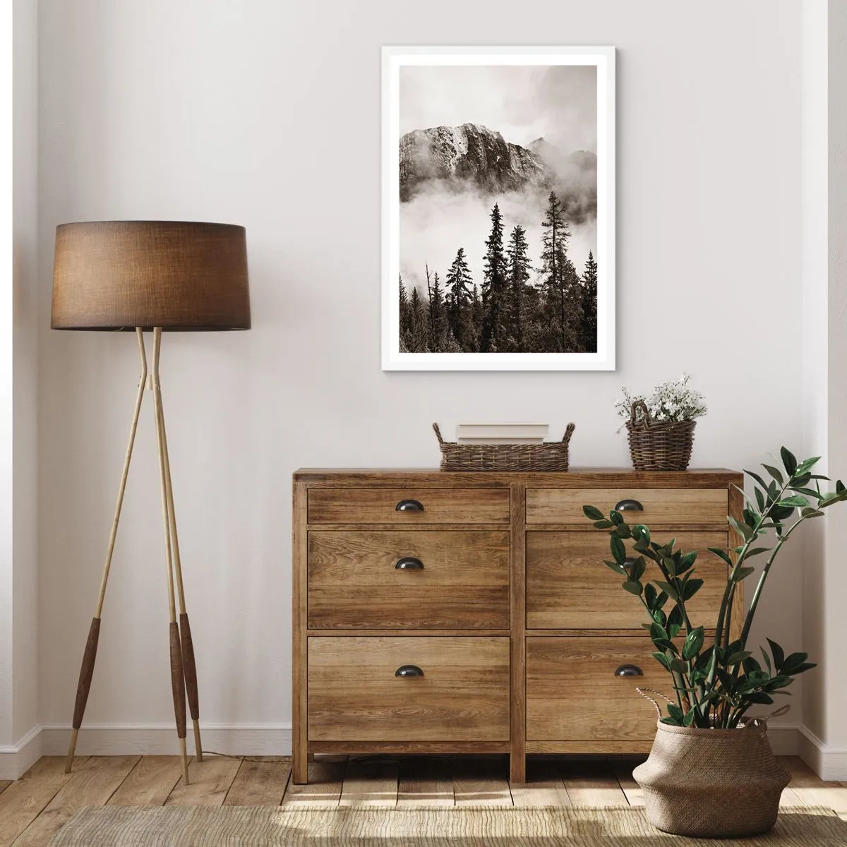 Plakat i hvid ramme - Granit hersker - 30x40 cm