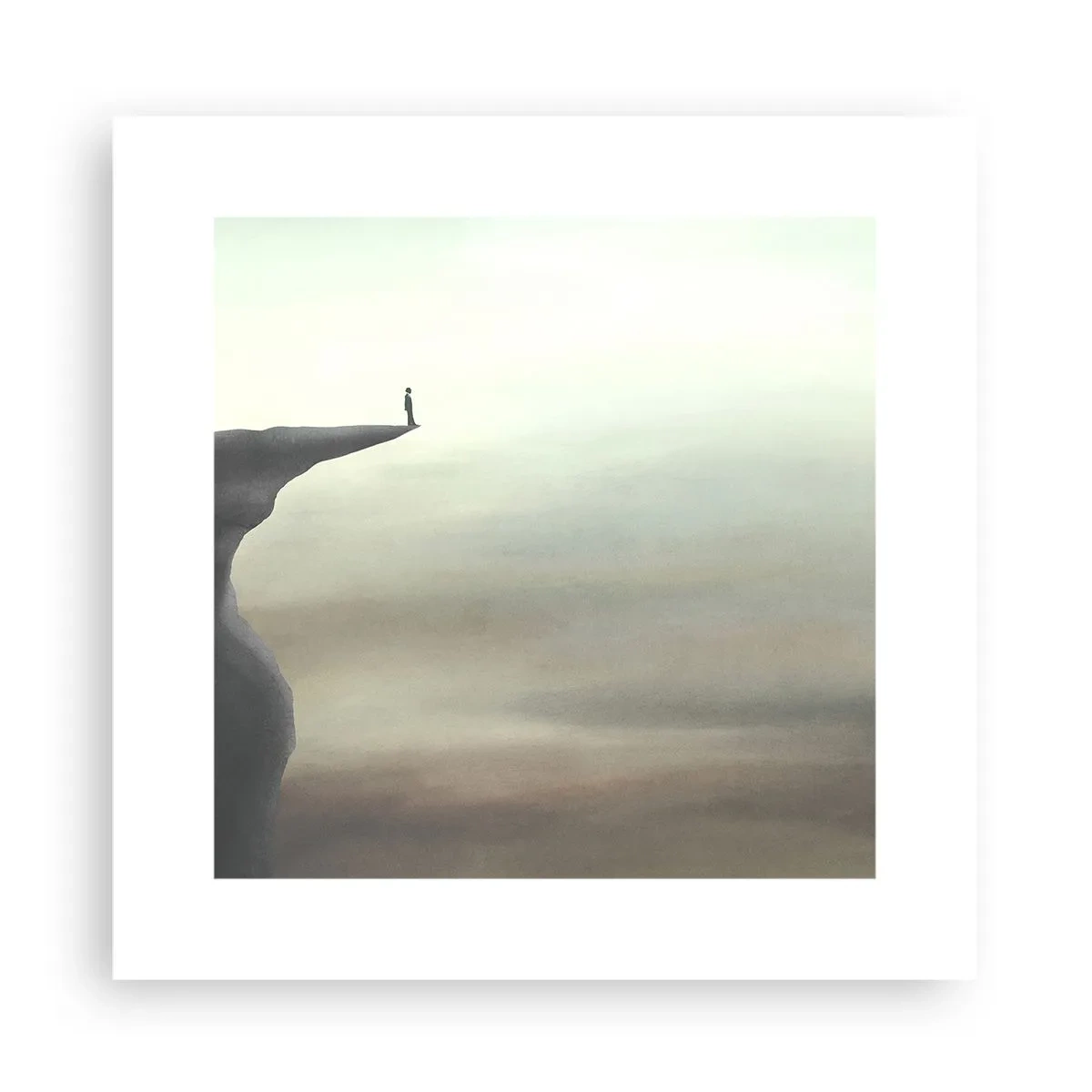 Plakat - Opad, selvfølgelig! - 30x30 cm