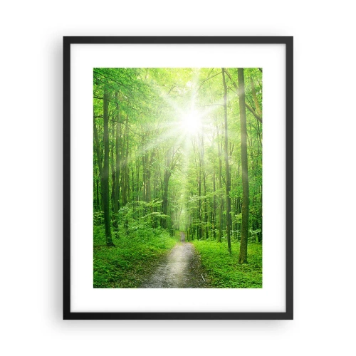 Plakat i sort ramme - Grøn katedral - 40x50 cm