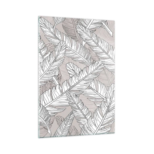 Billede på glas - Fjerlig uro - 50x70 cm