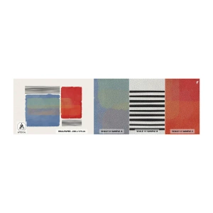 Prøve Fototapet Premium Sand - Geometriens ånd og bogstav - Abstraktion, Stykke, Moderne kunst. - 100x30 cm