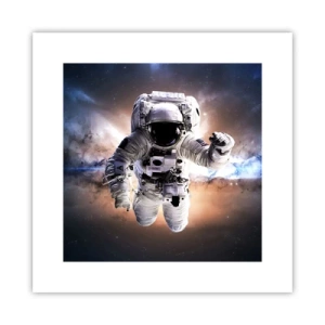 Plakat - Hilsner fra det ydre rum - 30x30 cm