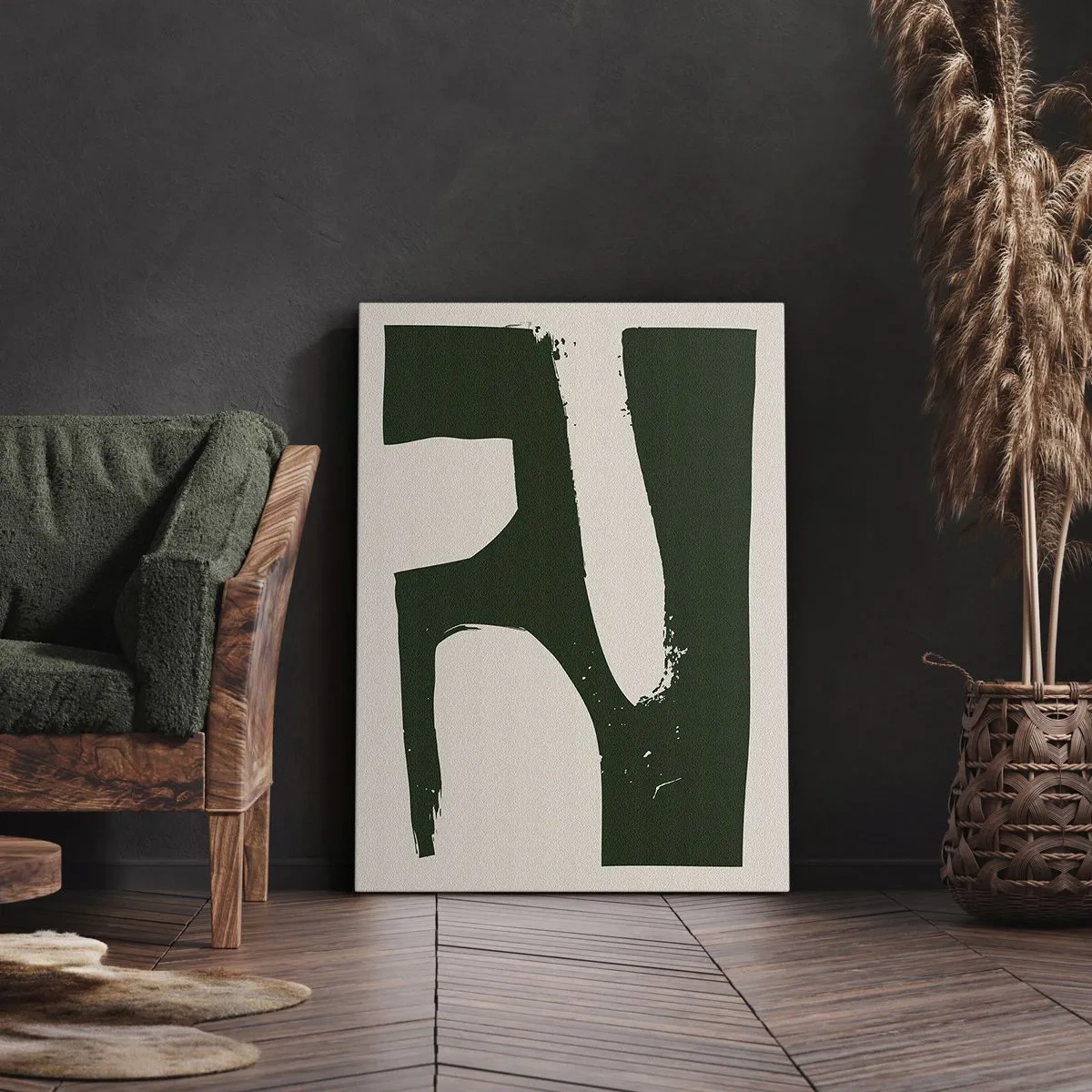 Lærredstryk - Billede på lærred - Bugter af hvidt - 45x80 cm