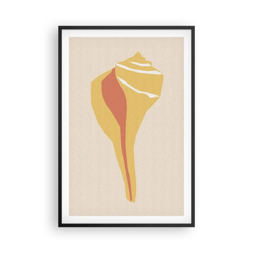 Plakat i sort ramme - Organisk abstraktion - vækst - 61x91 cm