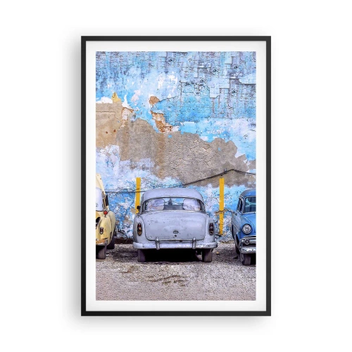 Plakat i sort ramme - Møde for veteraner - 61x91 cm