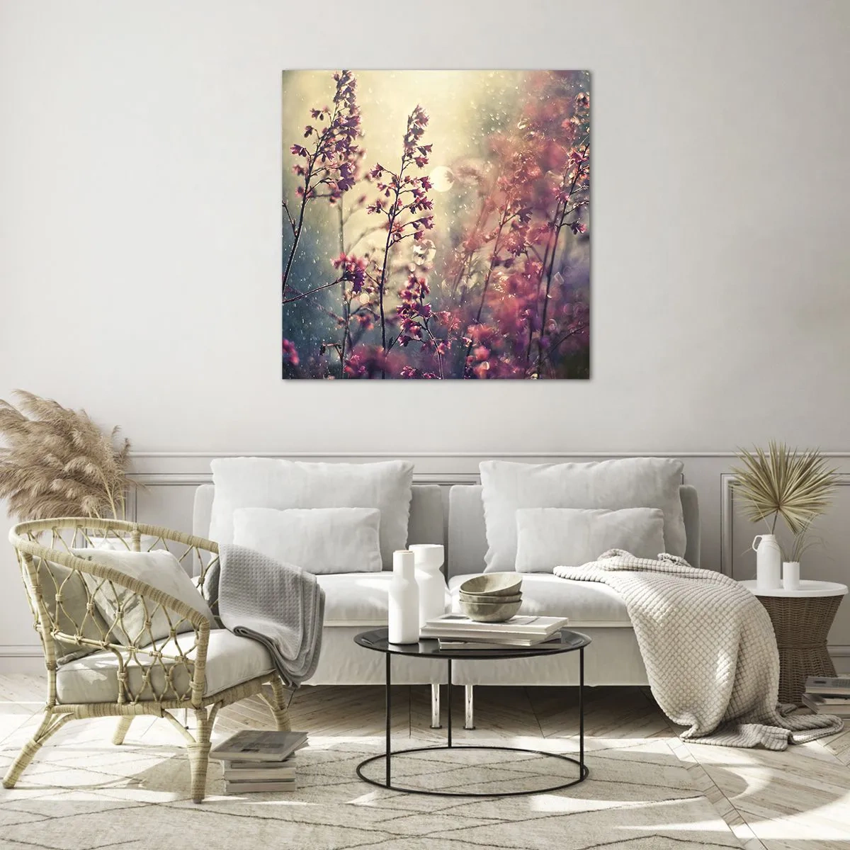 Billede på glas - Hemmelig have - 70x70 cm