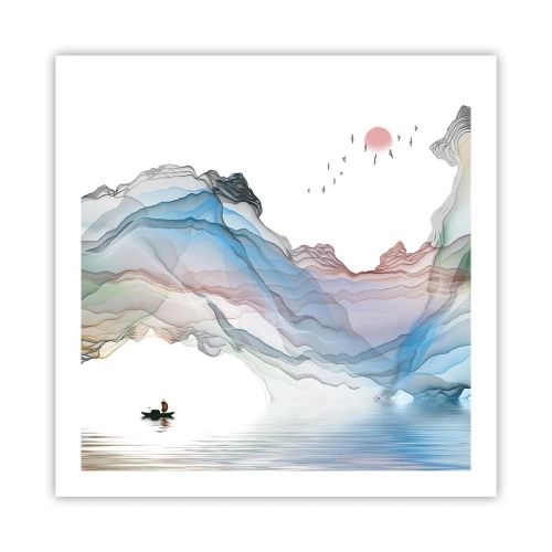 Plakat - Mod krystalbjergene - 60x60 cm