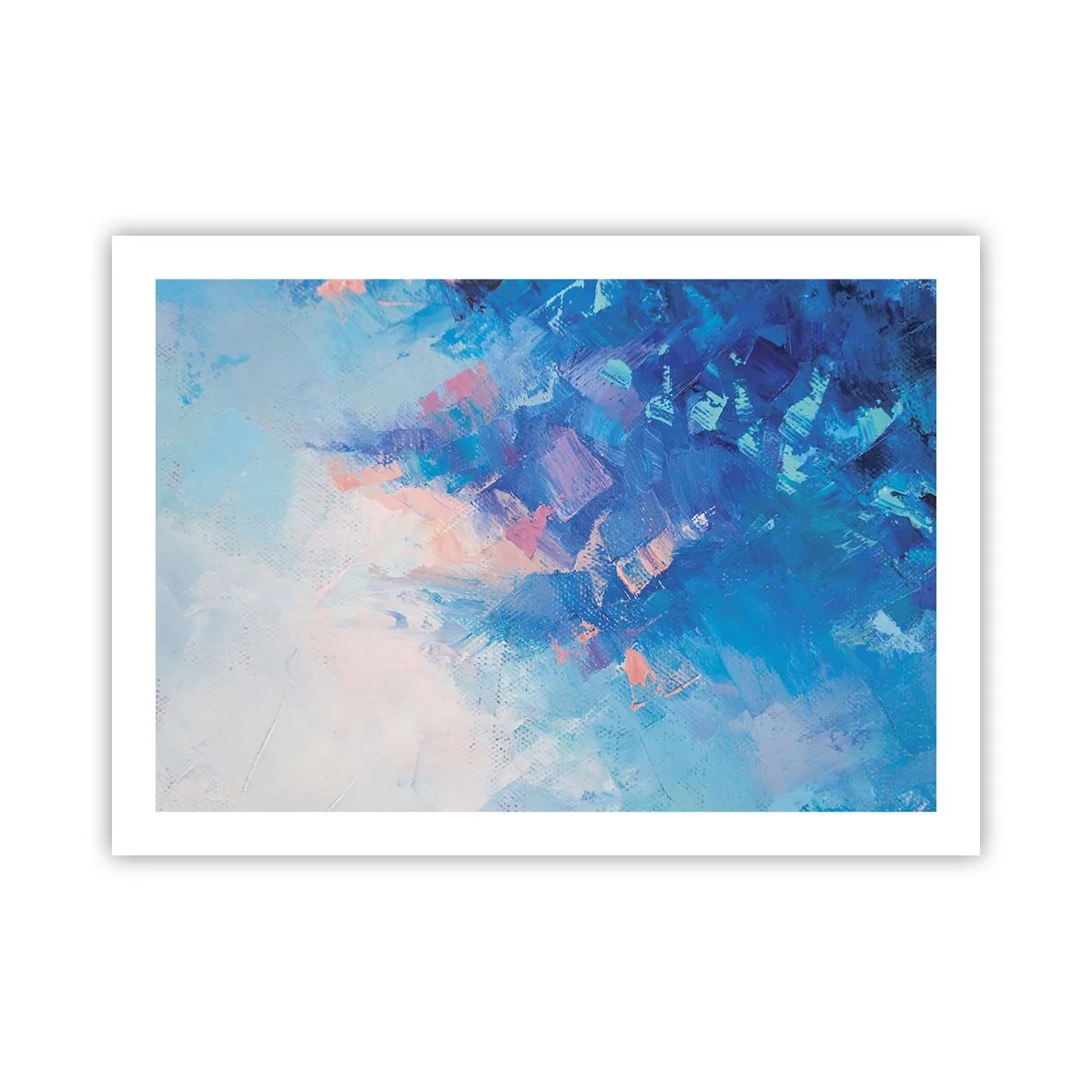 Plakat - Vinter abstraktion - 70x50 cm