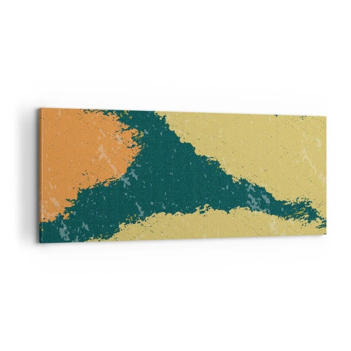 Lærredstryk - Billede på lærred - Abstraktion - i slowmotion - 100x40 cm