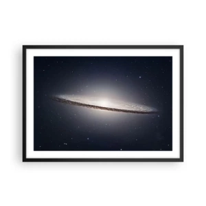 Plakat i sort ramme - Der var engang i en galakse langt, langt borte.... - 70x50 cm