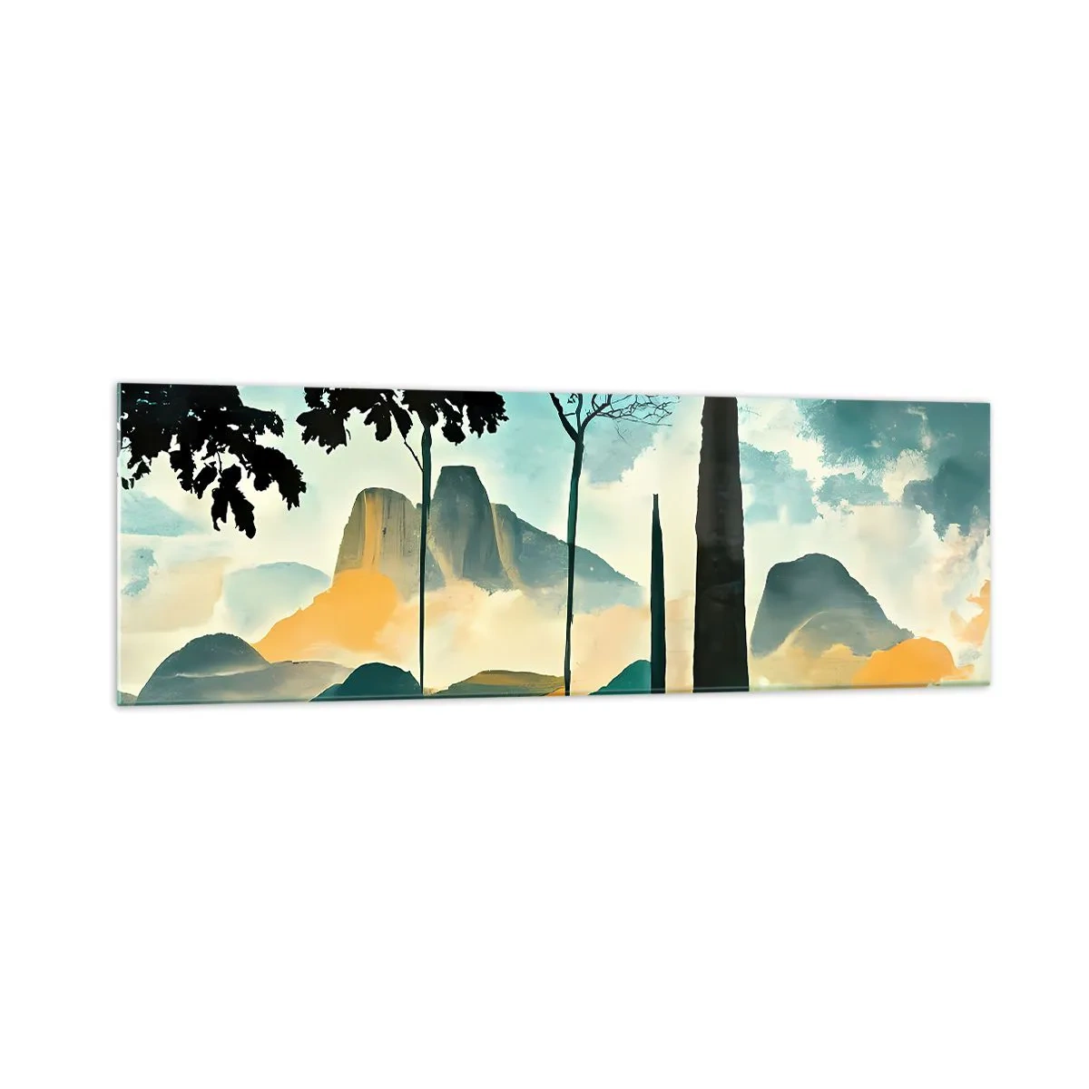 Billede på glas - Stadig højere og højere - 160x50 cm