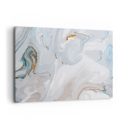 Lærredstryk - Billede på lærred - Hvid opløftet - 100x70 cm