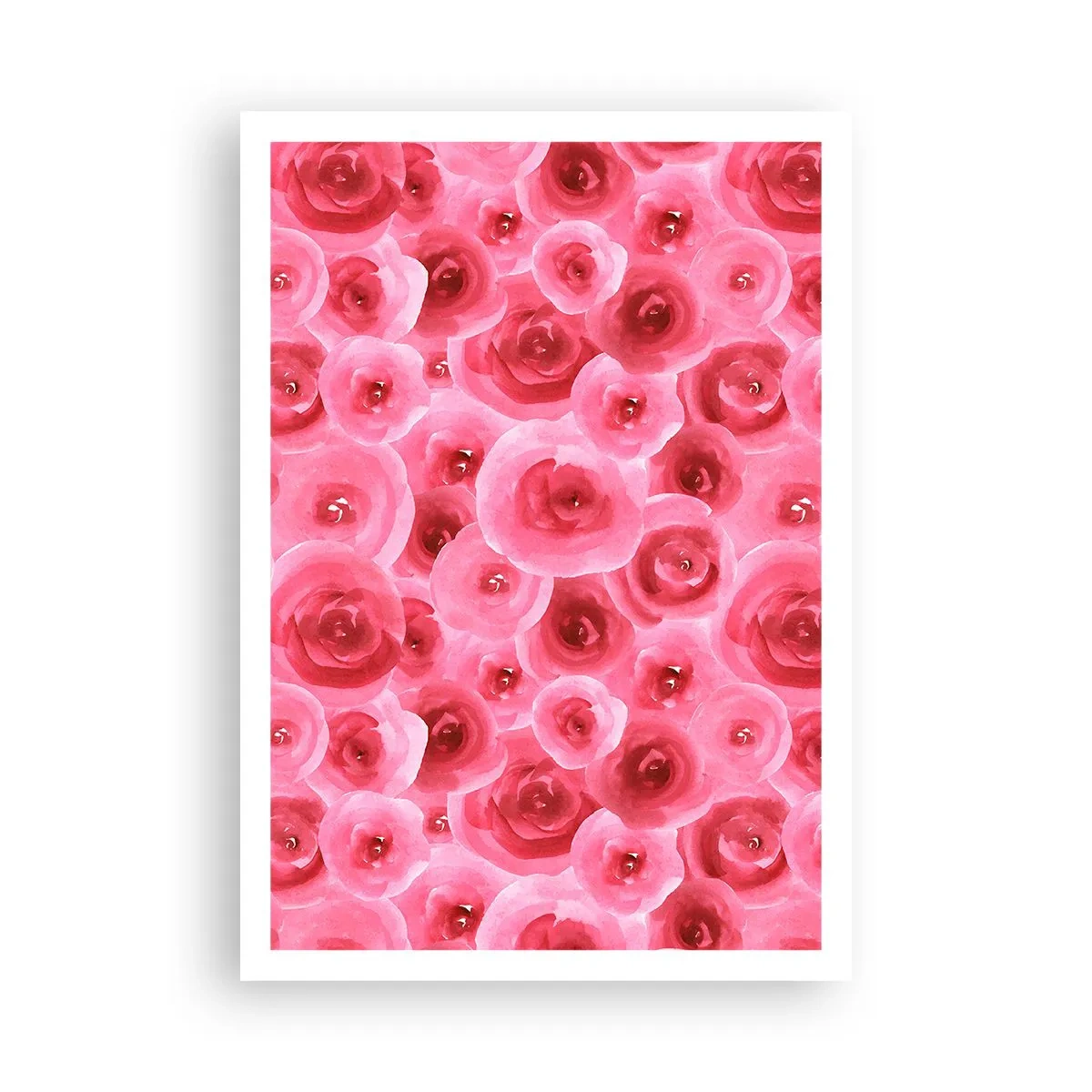 Plakat - Roser under og over - 70x100 cm